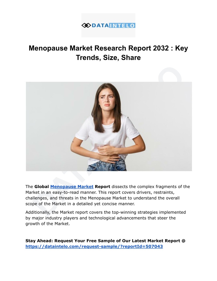 menopause market research report 2032 key trends n.w