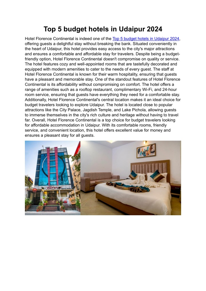 top 5 budget hotels in udaipur 2024 n.w