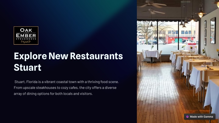 explore new restaurants stuart n.w
