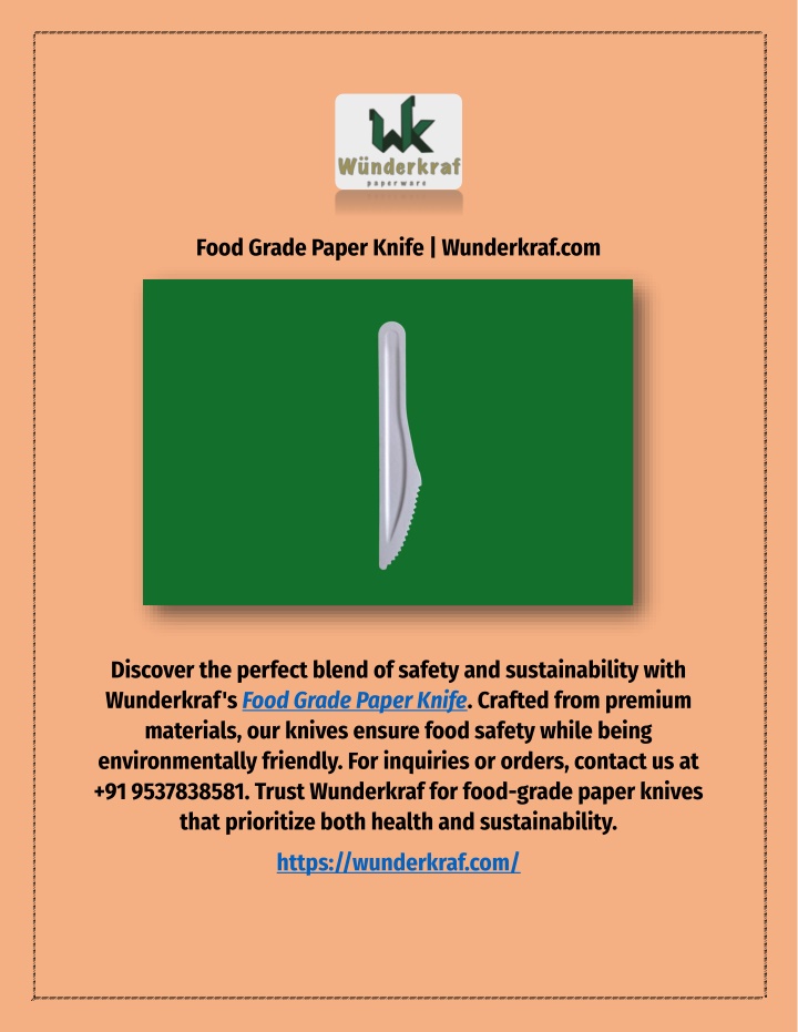 food grade paper knife wunderkraf com n.w