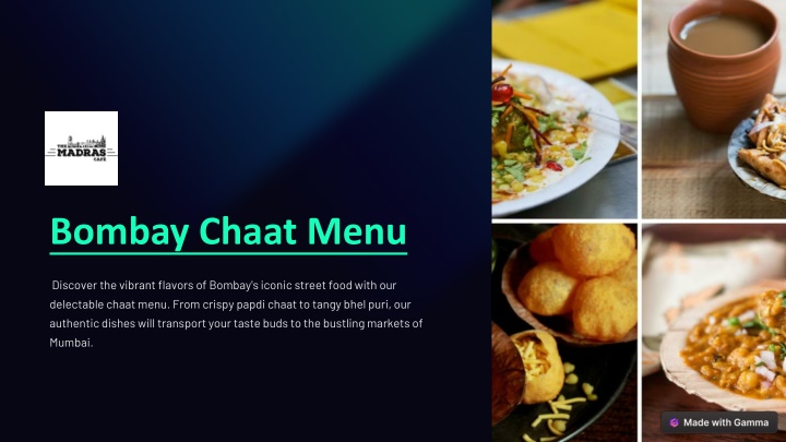 Best Bombay Chaat Menu