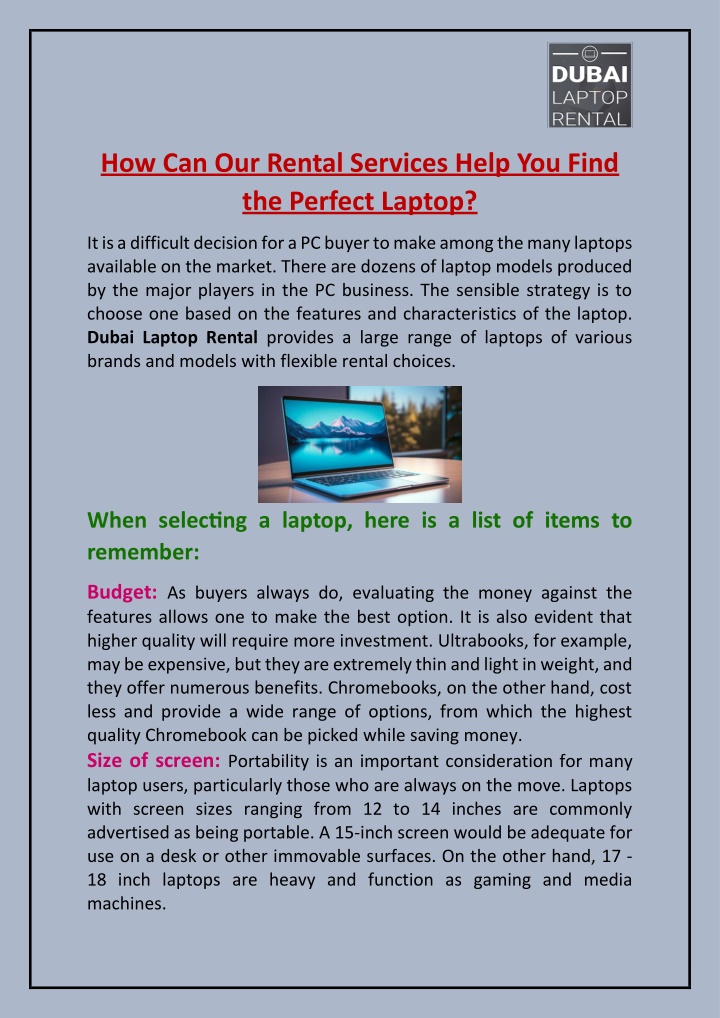 how can our rental services help you find n.w