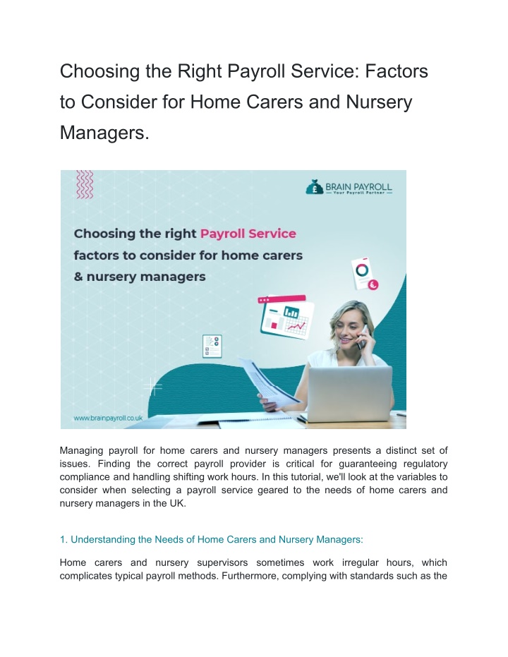 choosing the right payroll service factors n.w