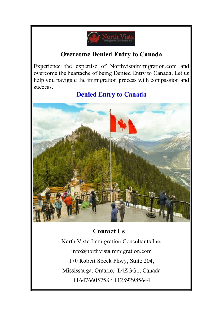 overcome denied entry to canada n.w