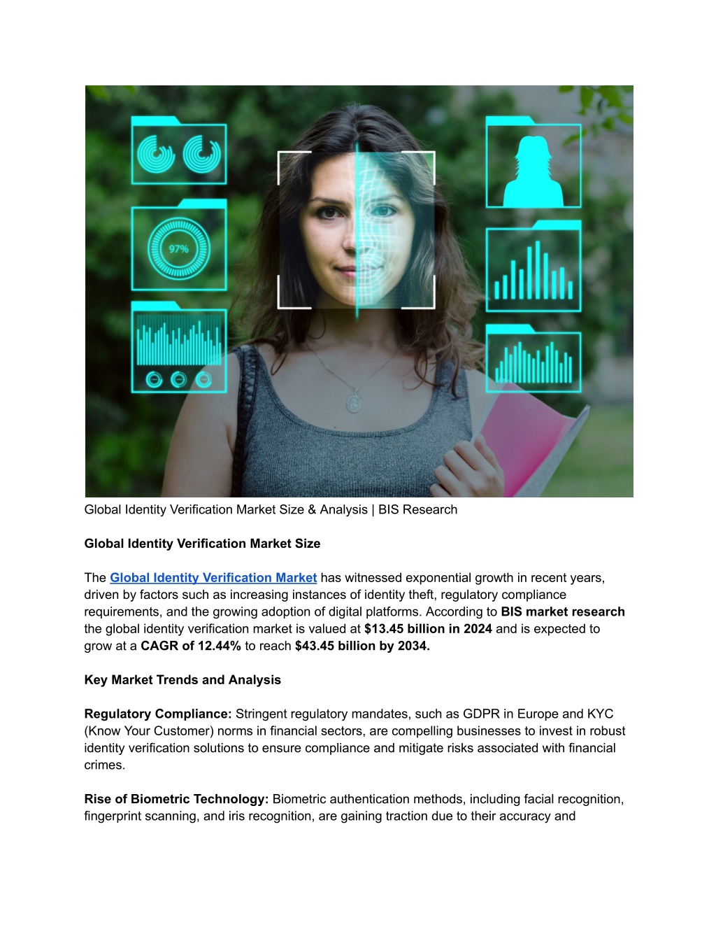 global identity verification market size analysis l.w