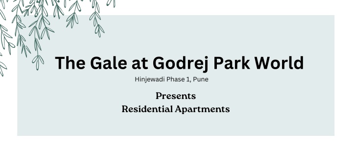the gale at godrej park world hinjewadi phase n.w