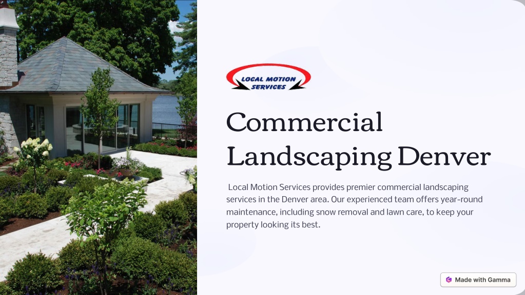 commercial landscaping denver l.w