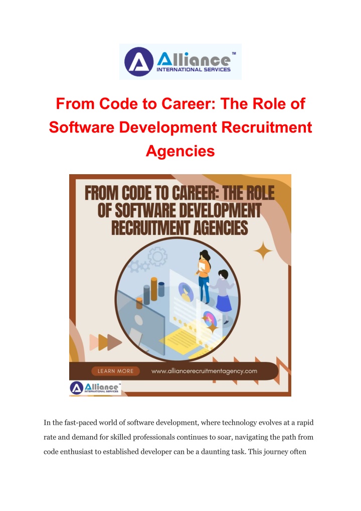 from code to career the role of software n.w
