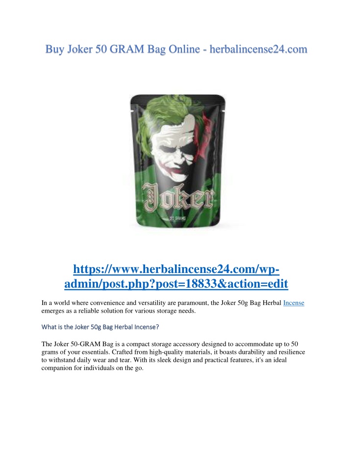 buy joker 50 gram bag online herbalincense24 com n.w