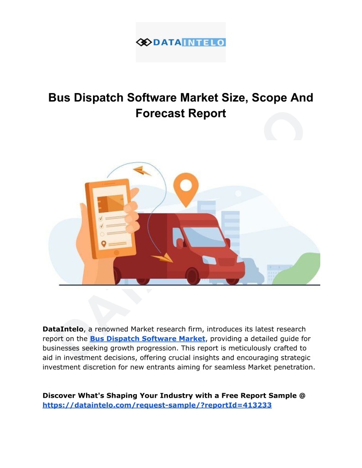 bus dispatch software market size scope n.w