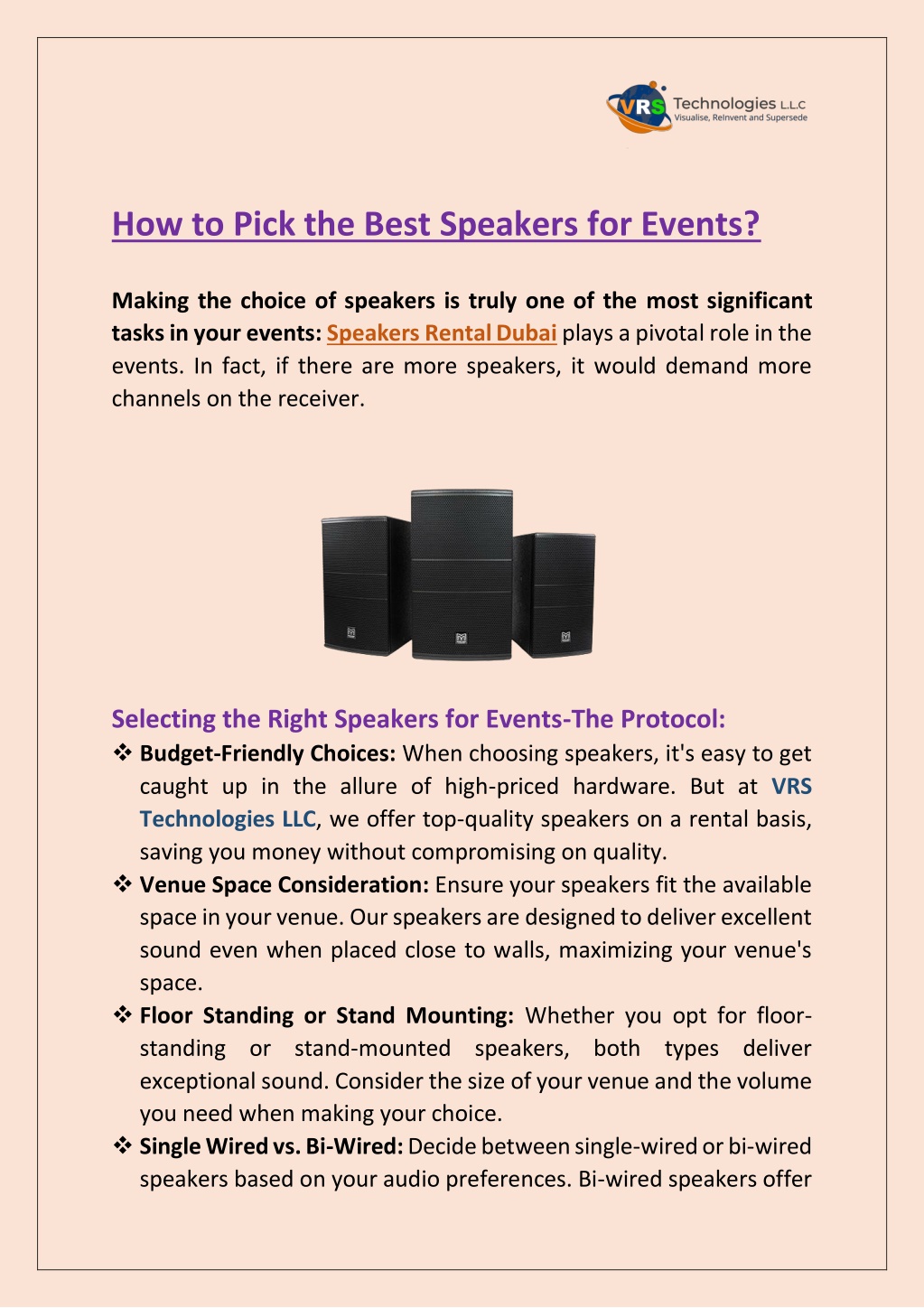 how to pick the best speakers for events l.w