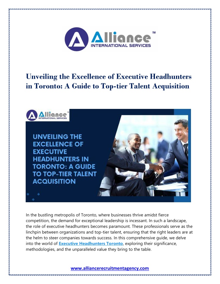 unveiling the excellence of executive headhunters n.w