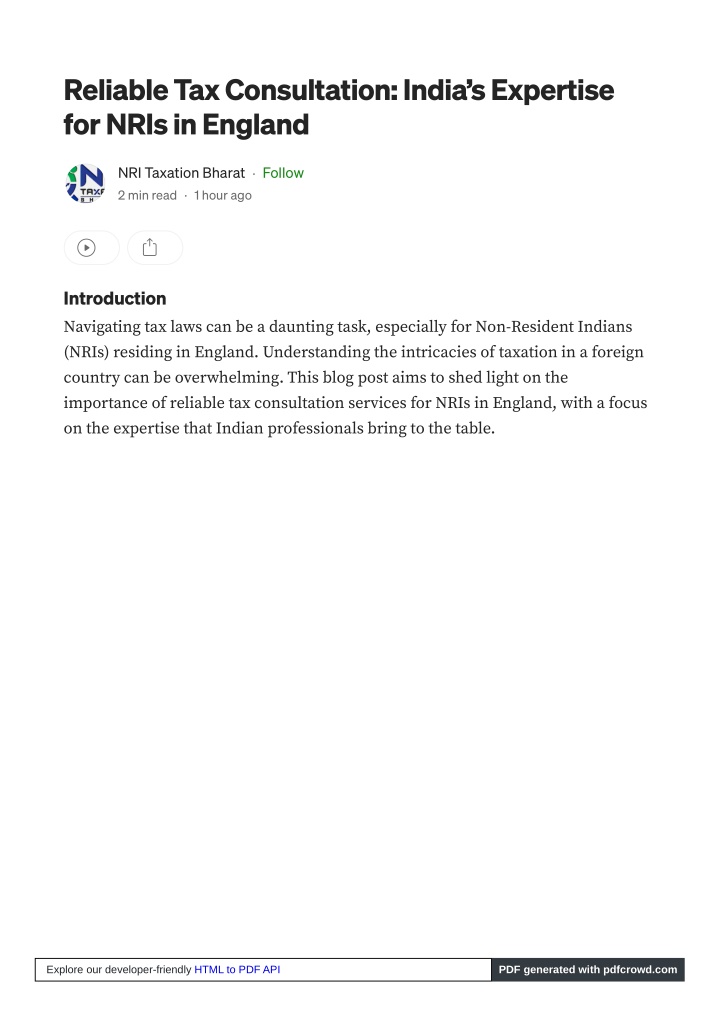reliable tax consultation india s expertise n.w