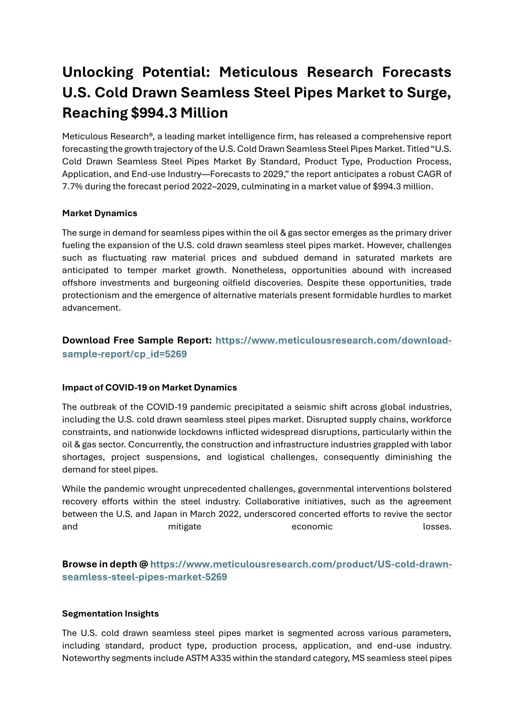 unlocking potential meticulous research forecasts l.w