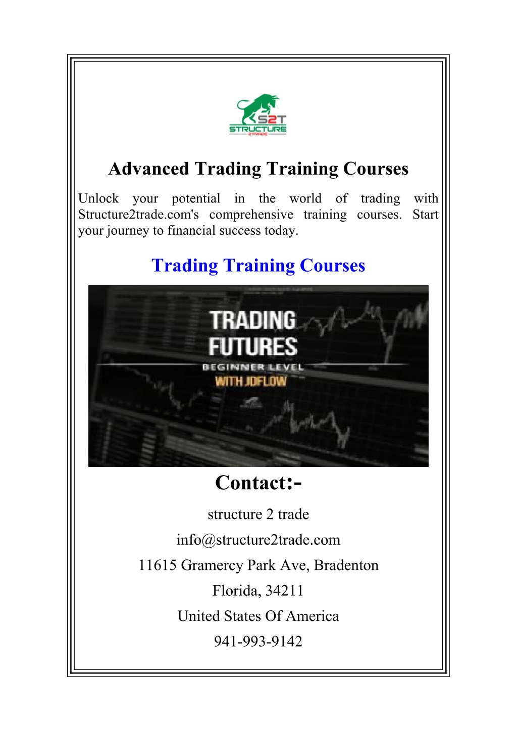 advanced trading training courses l.w