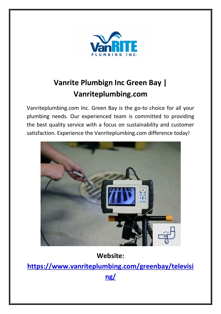 vanrite plumbign inc green bay vanriteplumbing com n.w
