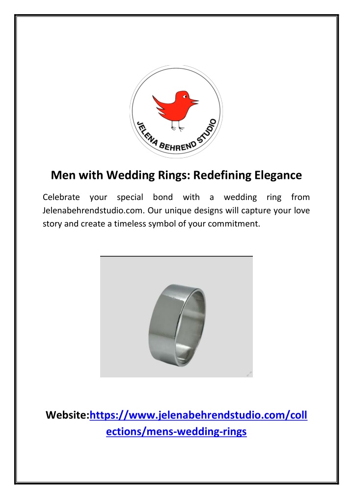 men with wedding rings redefining elegance n.w