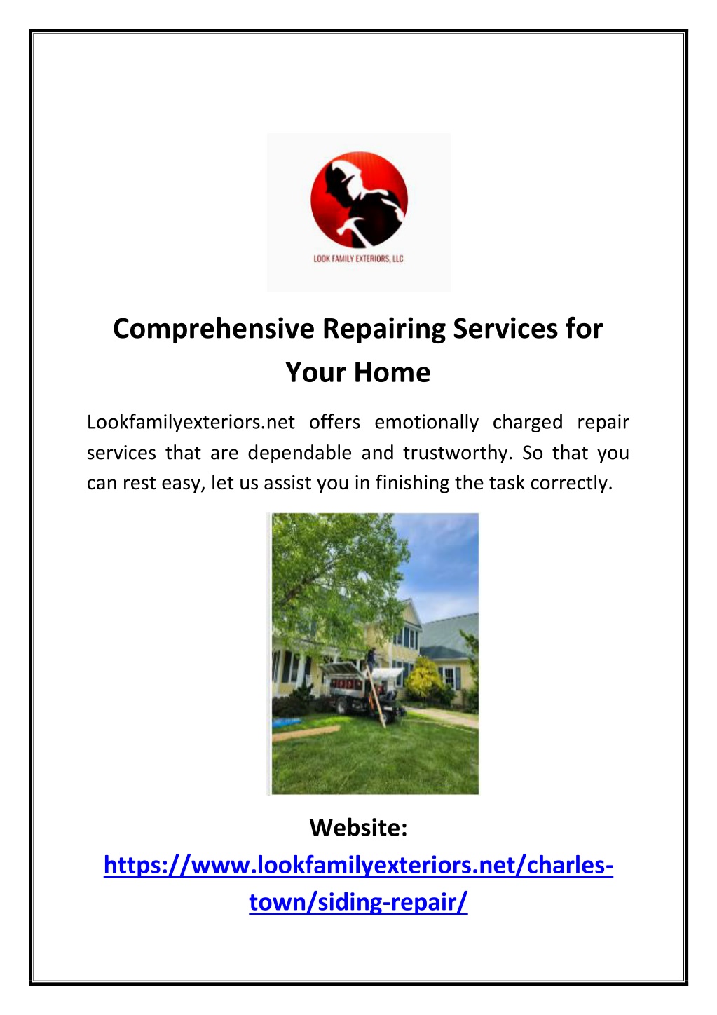 comprehensive repairing services for your home l.w