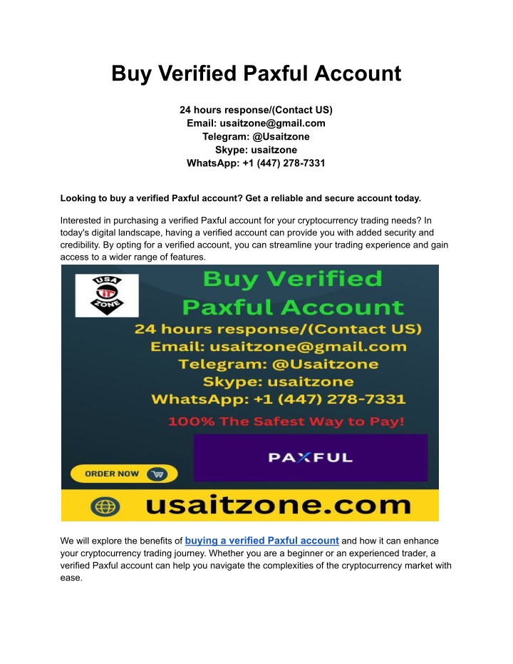 buy verified paxful account n.w