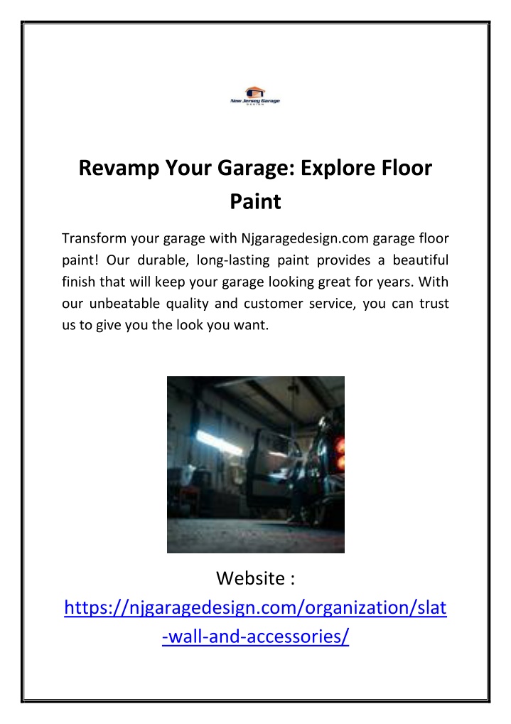 revamp your garage explore floor paint n.w