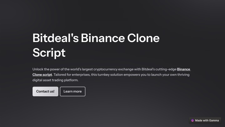 bitdeal s binance clone script n.w