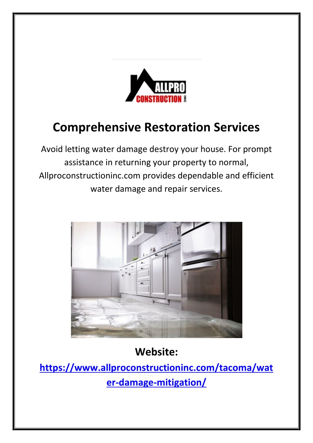 comprehensive restoration services l.w