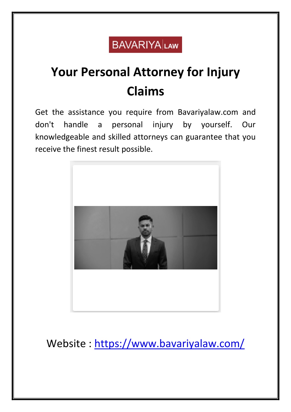 your personal attorney for injury claims l.w