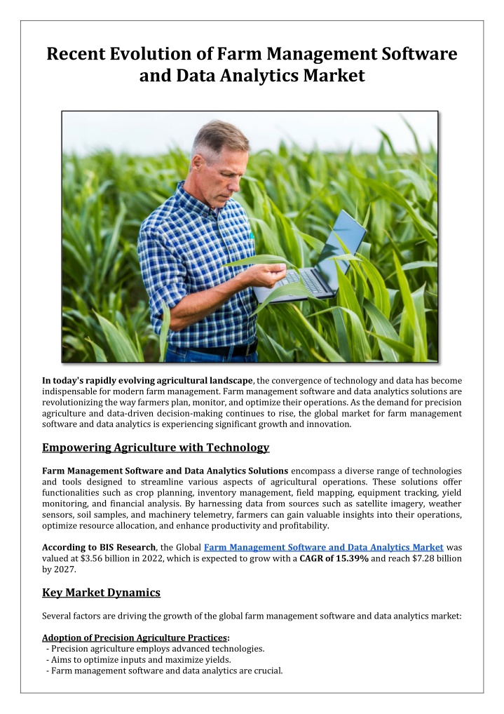 recent evolution of farm management software n.w