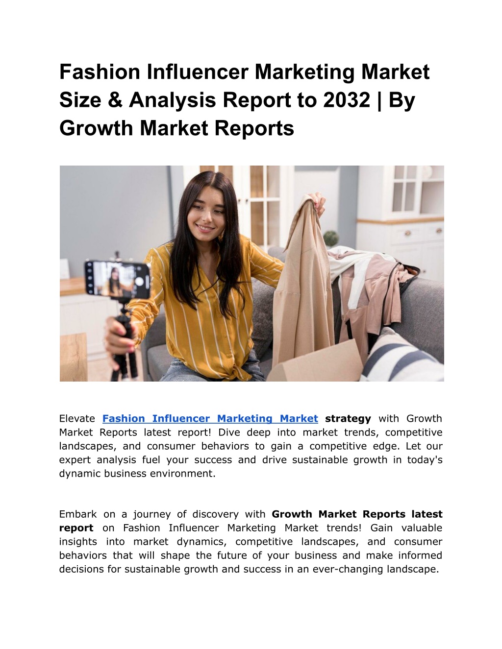 fashion influencer marketing market size analysis l.w