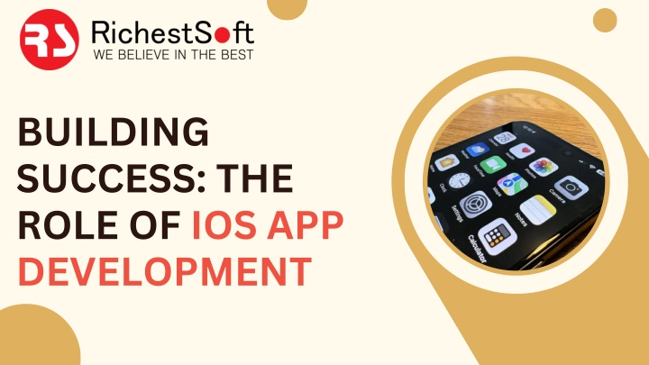 building success the role of ios app development n.w