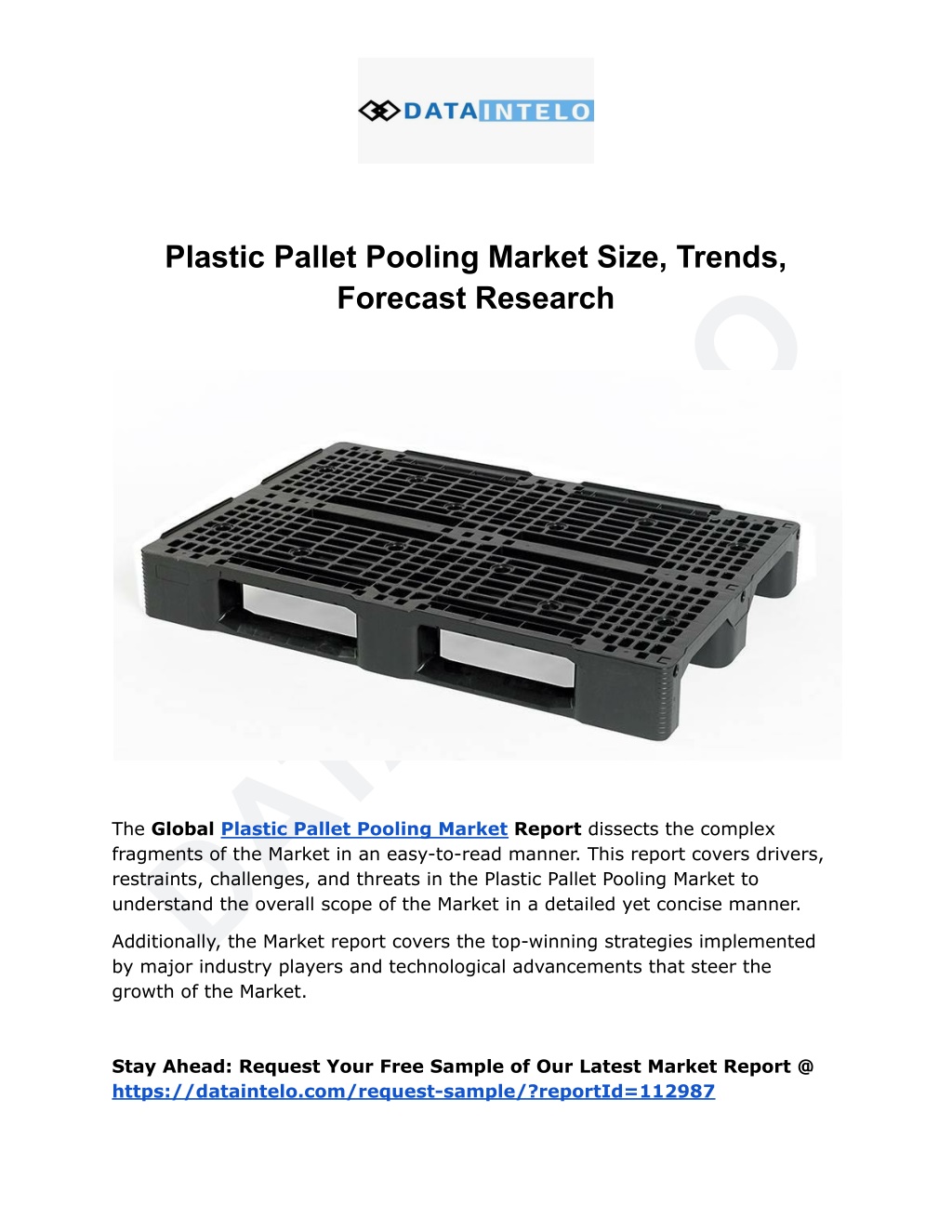 plastic pallet pooling market size trends l.w