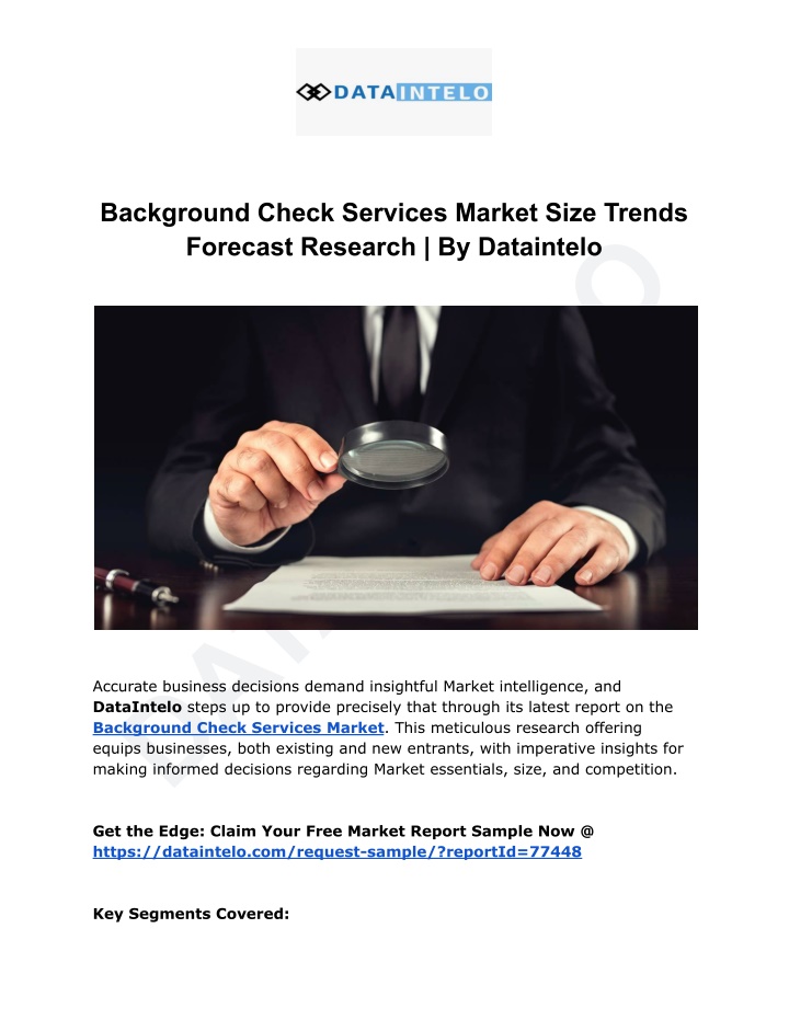 background check services market size trends n.w