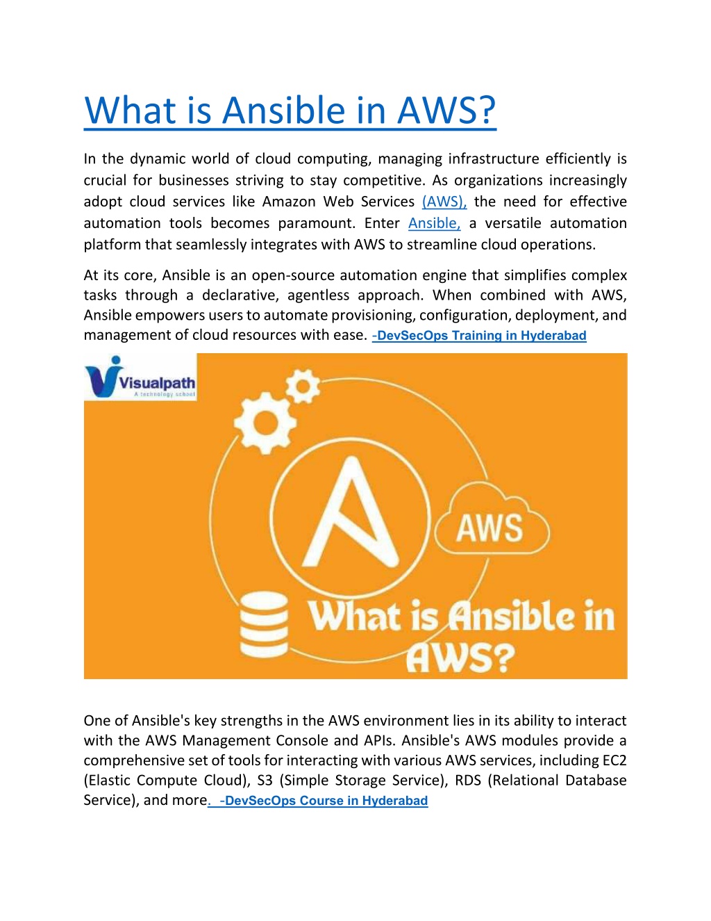 what is ansible in aws l.w