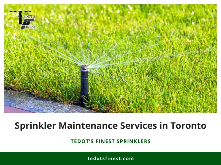 sprinkler maintenance services in toronto n.w