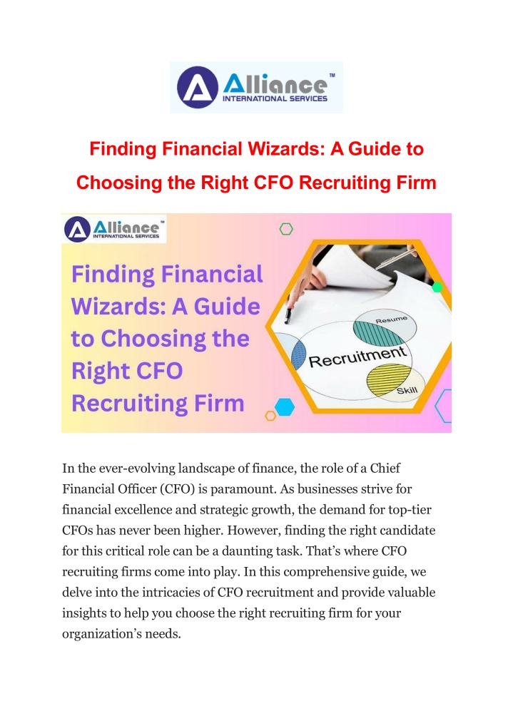 finding financial wizards a guide to n.w