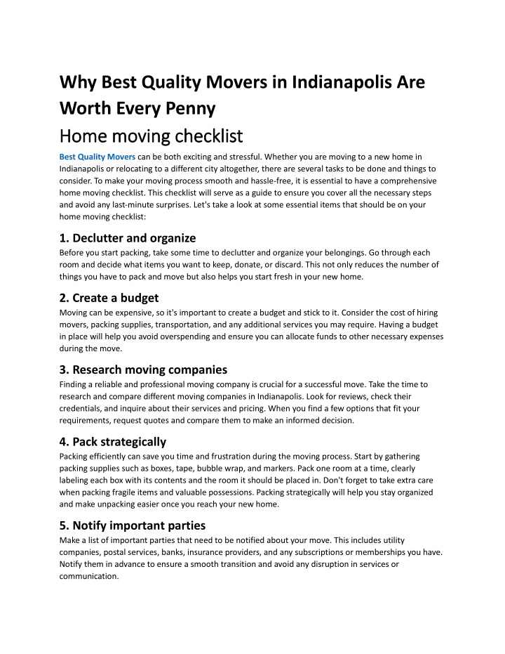 why best quality movers in indianapolis are worth n.w