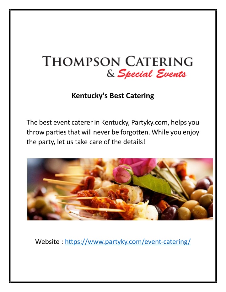 kentucky s best catering n.w