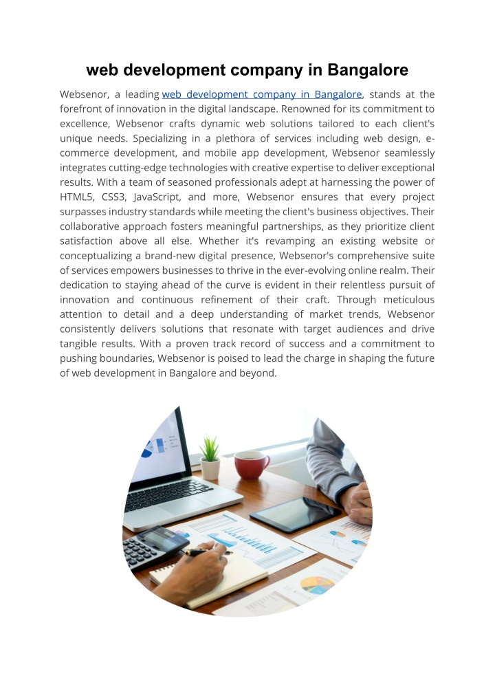 web development company in bangalore n.w