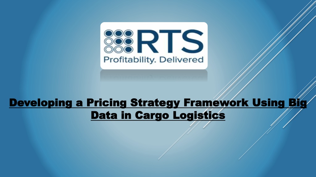 developing a pricing strategy framework using l.w