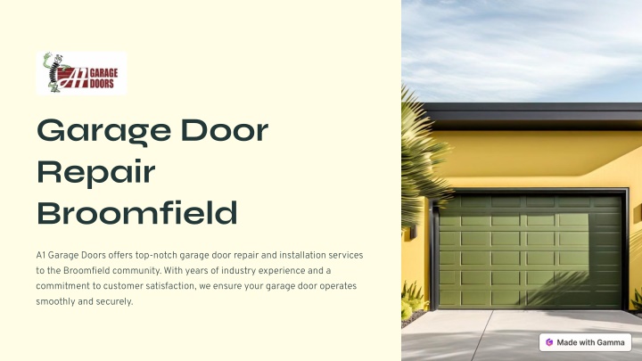garage door repair broomfield n.w