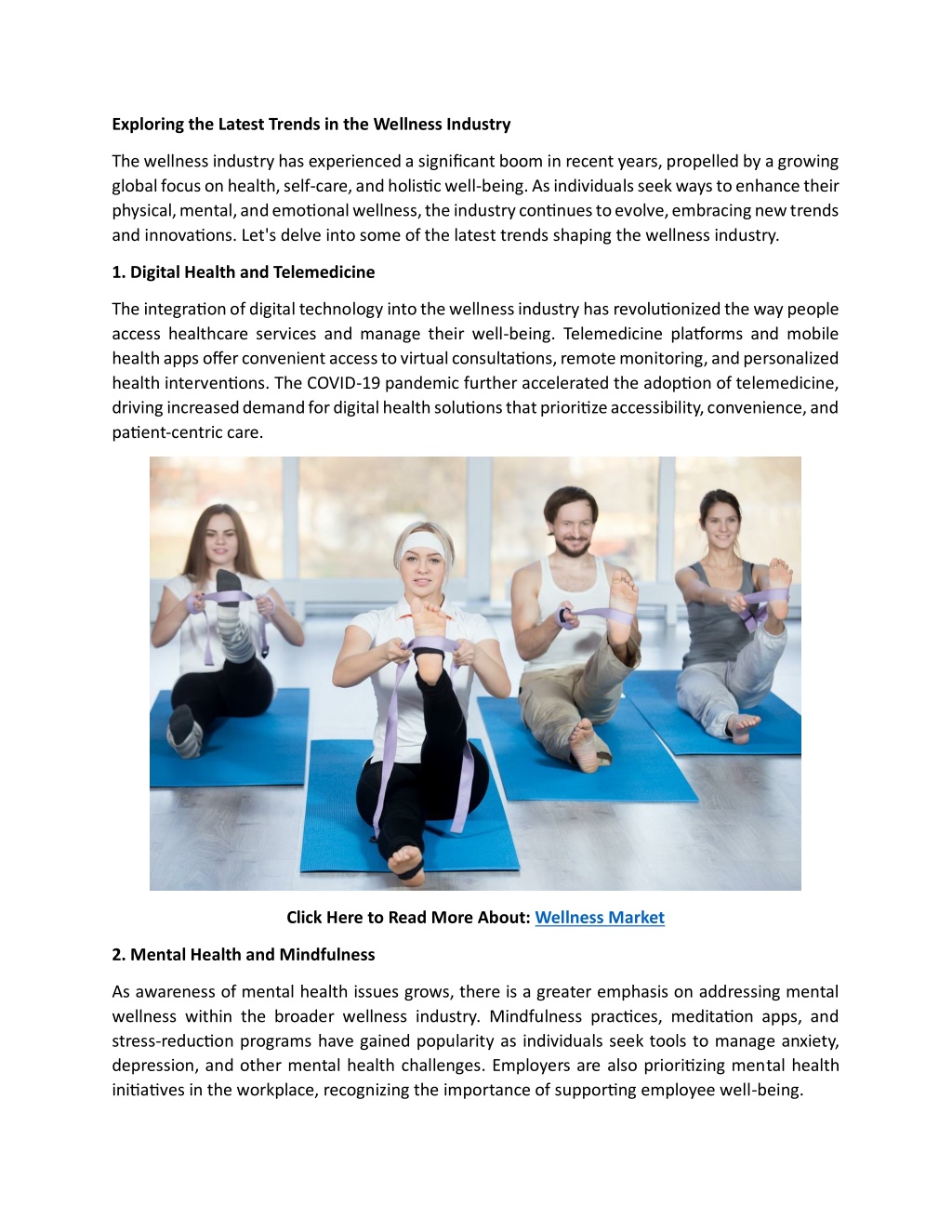 exploring the latest trends in the wellness n.w