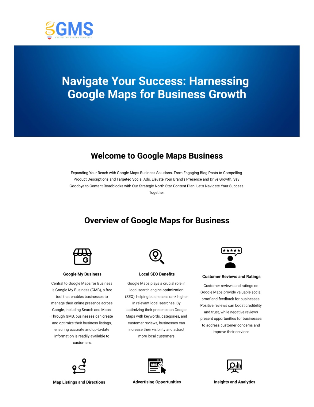 navigate your success harnessing google maps l.w