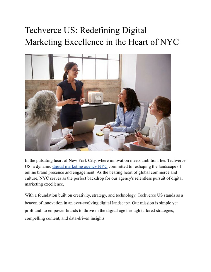 techverce us redefining digital marketing n.w