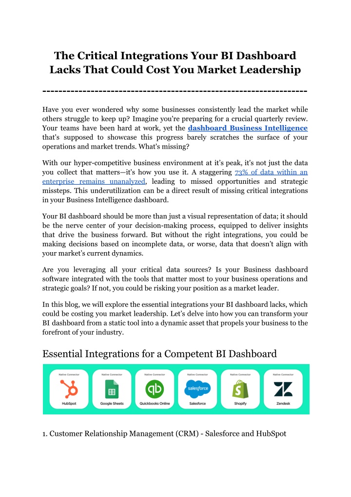 the critical integrations your bi dashboard lacks n.w
