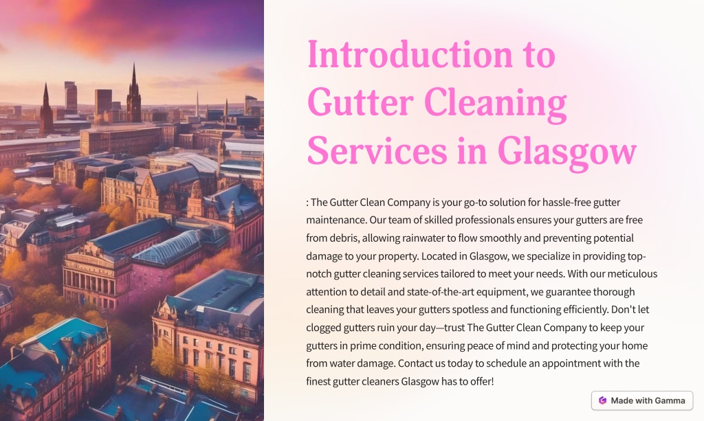 introduction to gutter cleaning services l.w