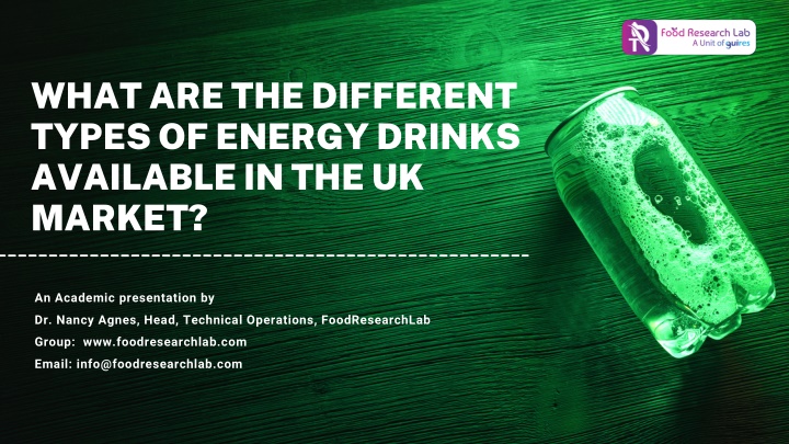 what are the different types of energy drinks n.w