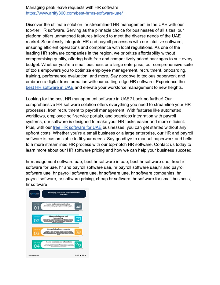 managing peak leave requests with hr software n.w