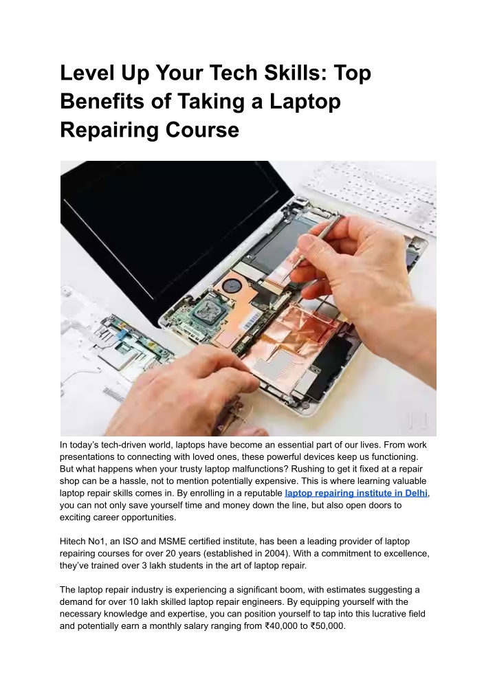 level up your tech skills top benefits of taking n.w