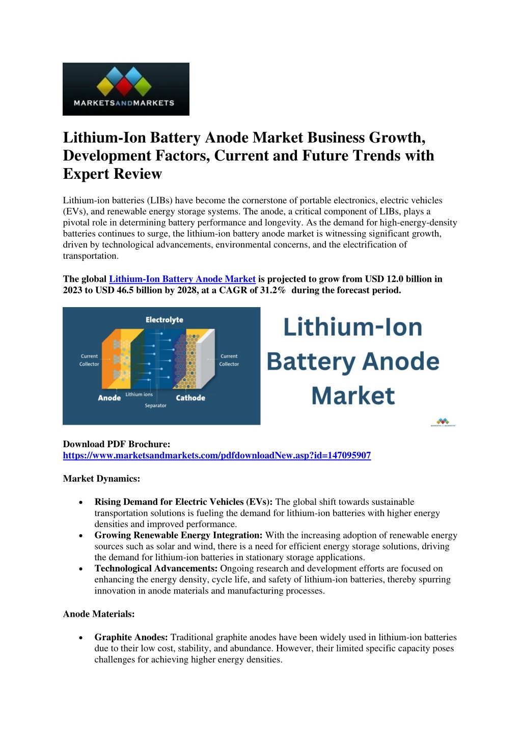 lithium ion battery anode market business growth l.w