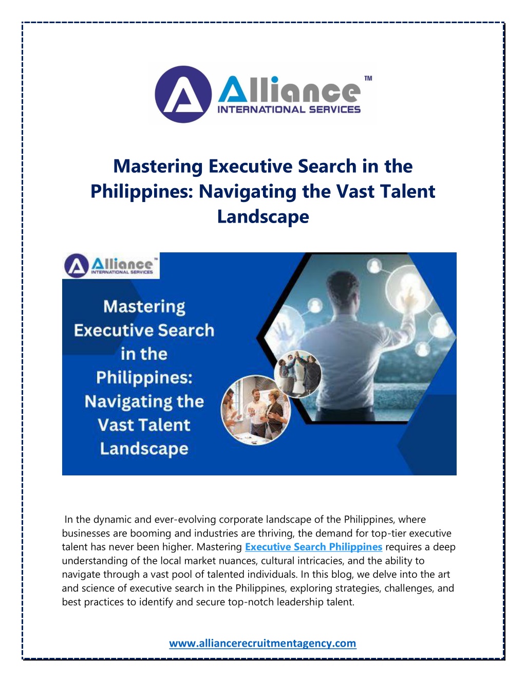 mastering executive search in the philippines l.w